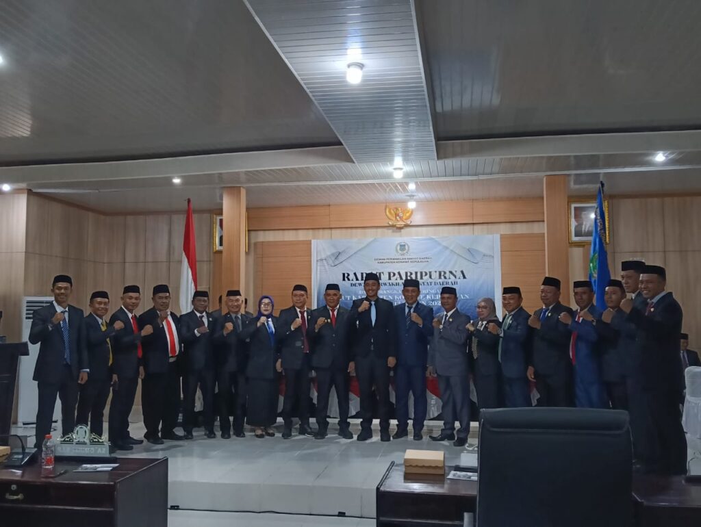 Bupati dan Wakil Bupati Konkep Rifqi Saifullah Razak, S.T - Muhamad Farid, S.E, Bersama Pimpinan dan Anggota DPRD Konkep.